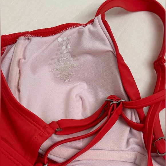 TITLE NINE ORANGE - RED METIS UNDERWIRE
TANKINI TOP SIZE 34D SUMMER BEACH RESORT - Picture 9 of 13